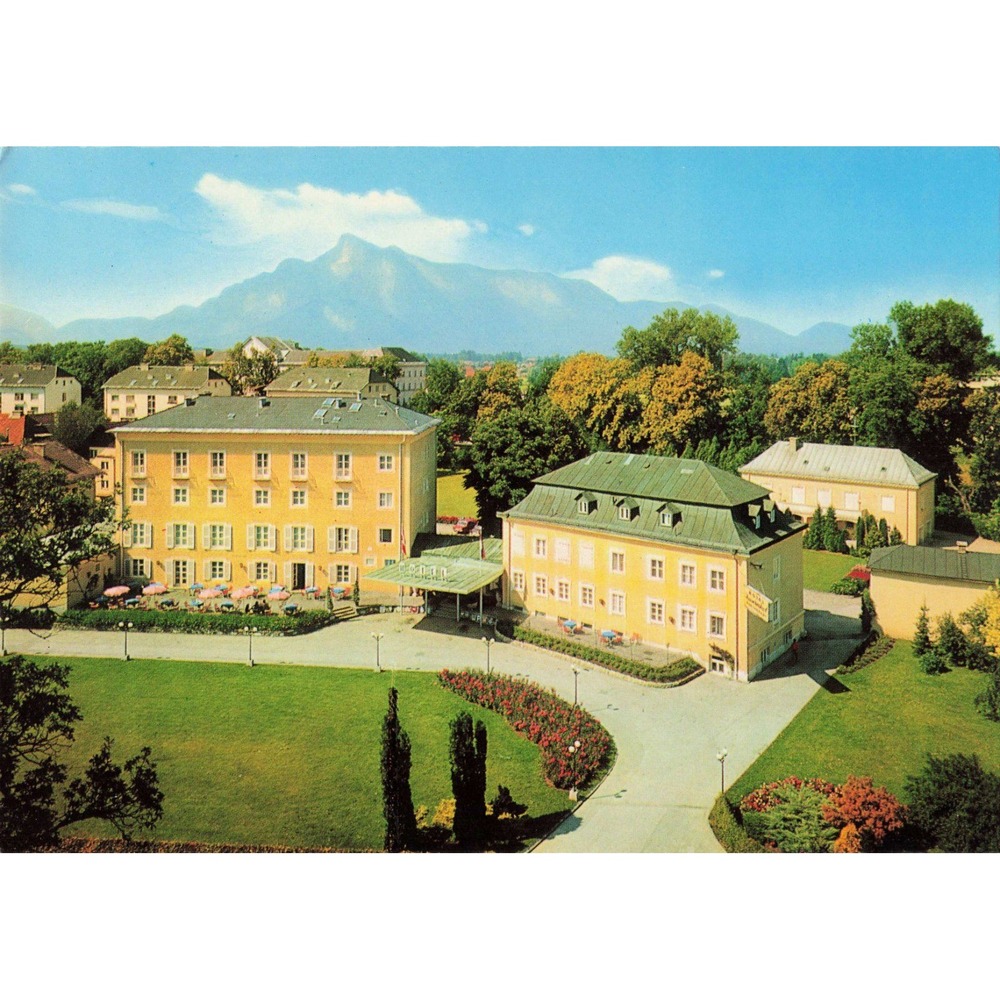 Vintage Hotel Kasererhof Salzburg Austria Postcard 1976 Alps View Foto Frank - Picture 1 of 2
